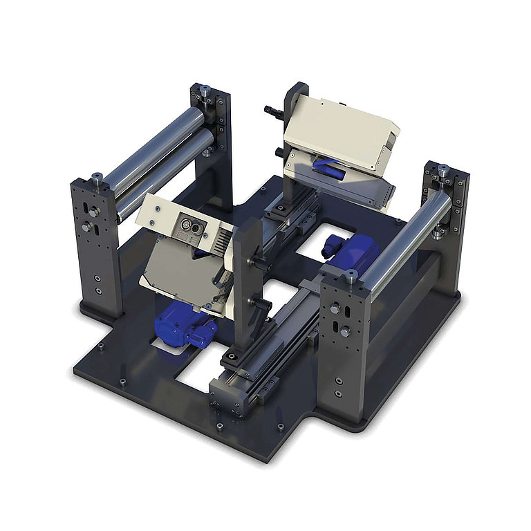 ConScan®-Modell: jede Bandkante wird von zwei Laser-Triangulationssensoren gescannt