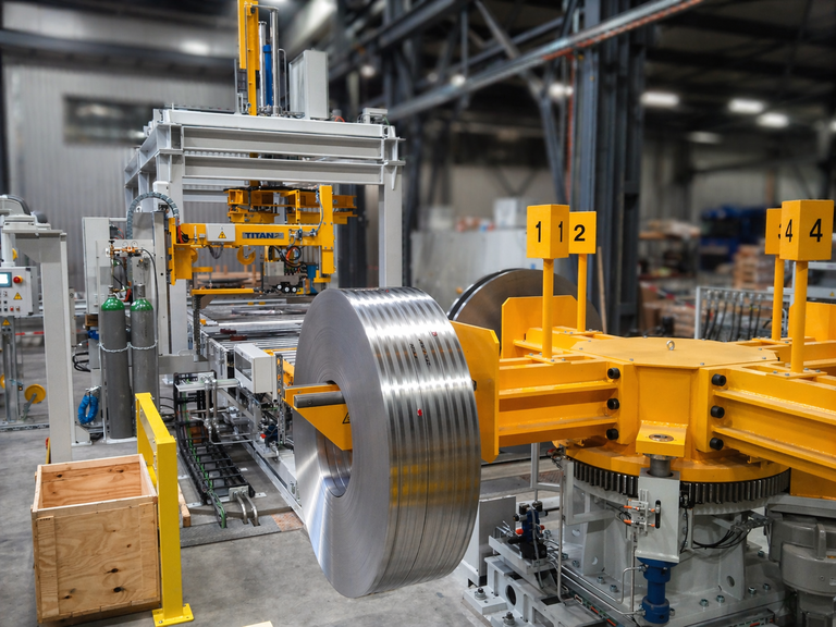 Verpackungsanlage mit Drehkreuz