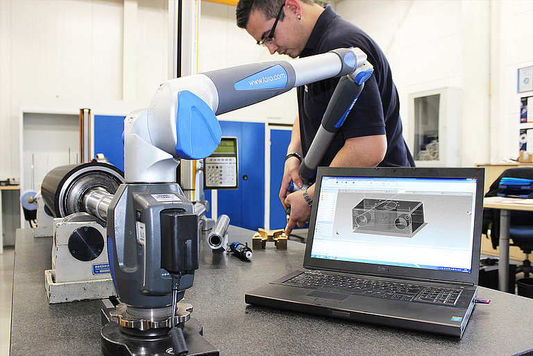 3D-Scan eines Bauteils zur Ersatzteilfertigung